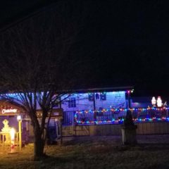 Christmas Lights in Elk City by Jane Osburn