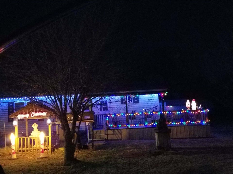 Christmas Lights in Elk City by Jane Osburn