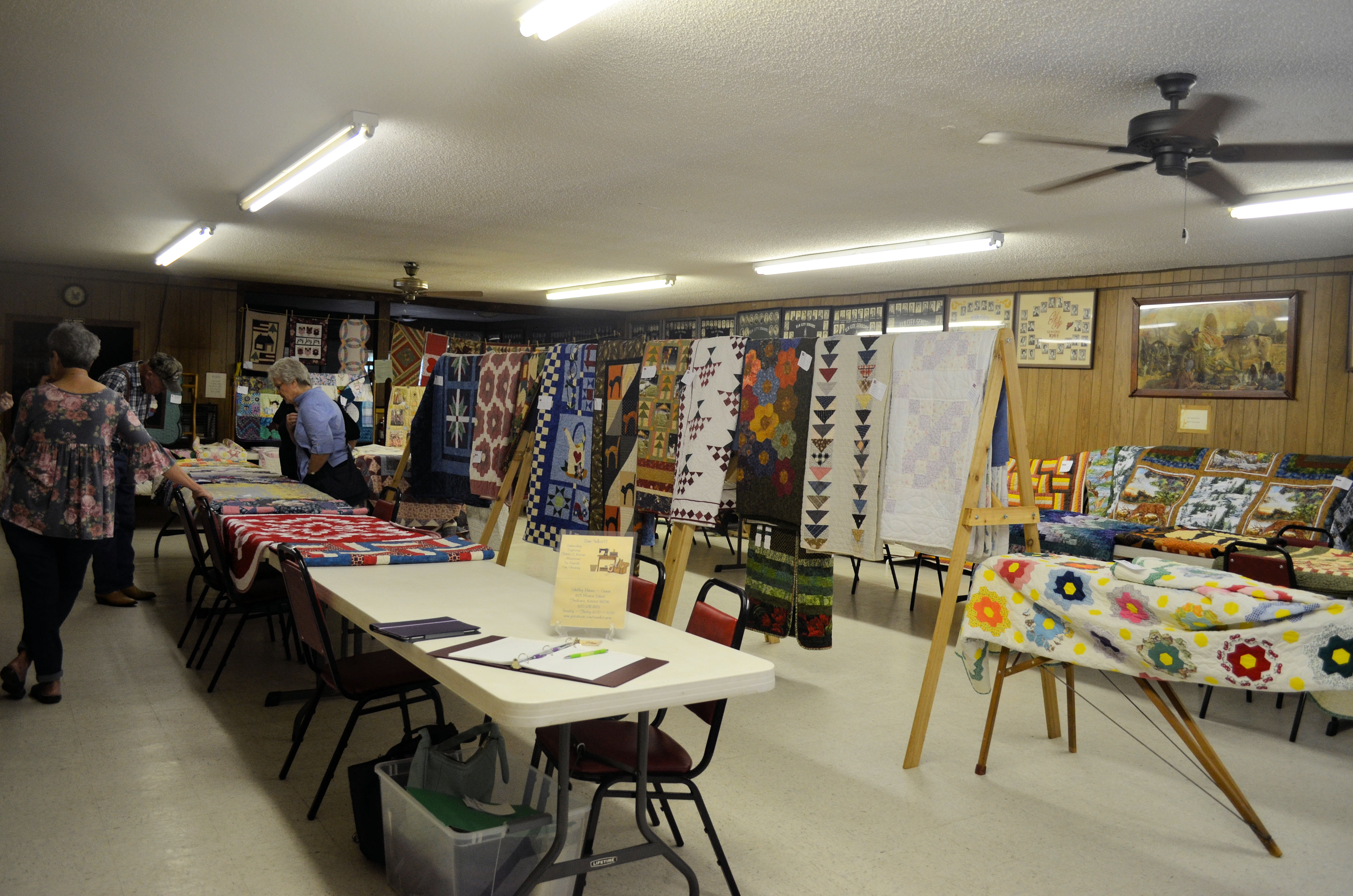 110 Quilts displayed